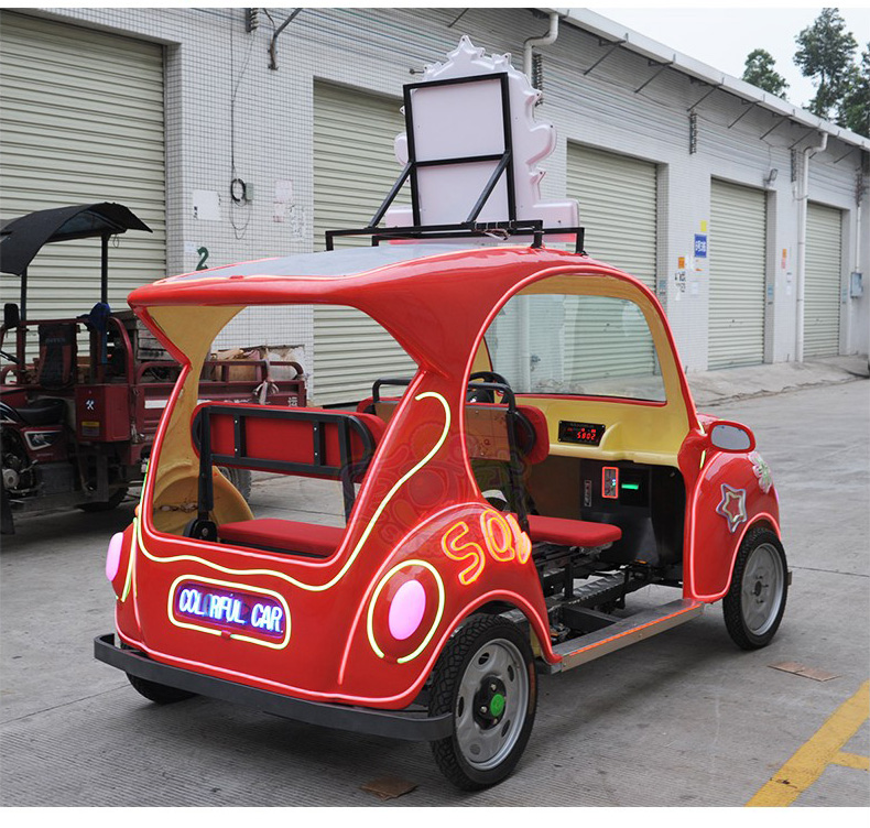 复古炫彩车-后侧展示