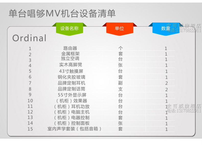 唱够MV唱歌机-机台清单