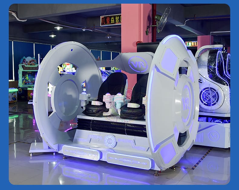 新款vr易拉罐双人蛋椅 太空舱 体验馆vr游乐设备动感影院
