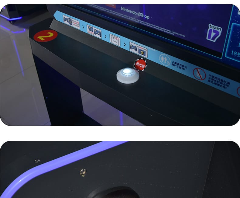竟玩联盟自助商用扫码一体未来主机共享游戏机双人游乐设备