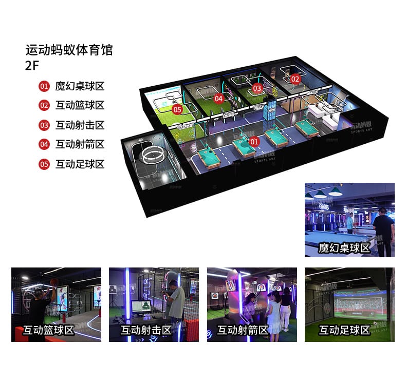 室内运动乐园游乐场大型3D数字体育馆项目整场电玩设备儿童淘气堡