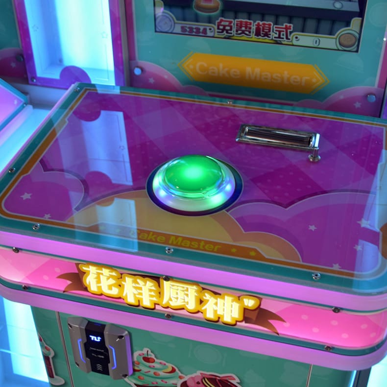 花样厨神3人连线对战儿童游戏机投币大型电玩城食物彩票机