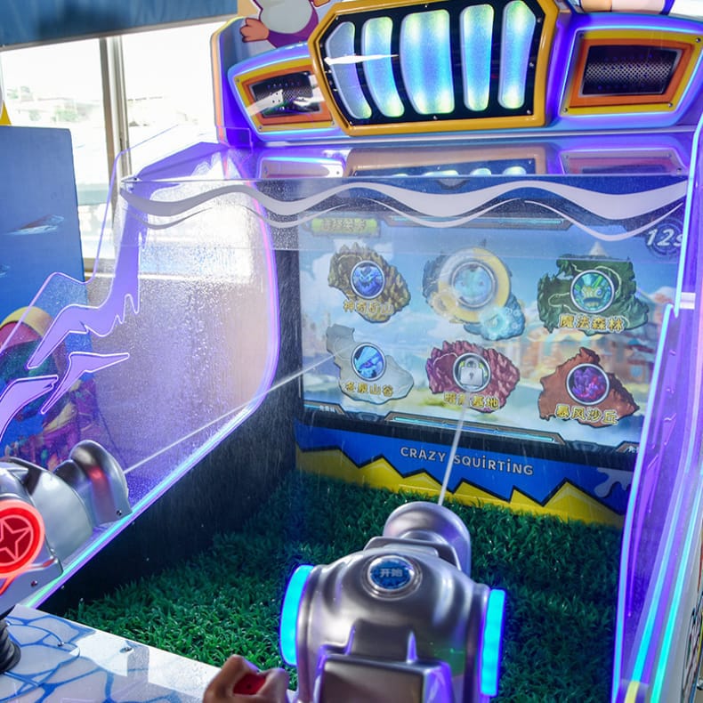 电玩城游戏机疯狂射水3大型投币双人射水射球彩票机游艺机