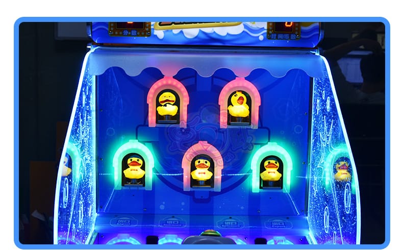 史可威新款儿童射水机冲鸭游乐园彭水游戏机大型商用投币游乐设备